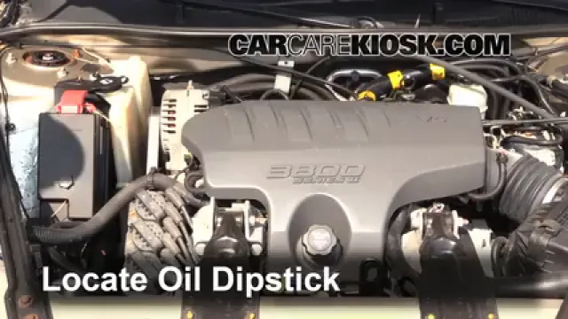 2003 Buick Regal LS 3.8L V6 Aceite Controlar nivel de aceite